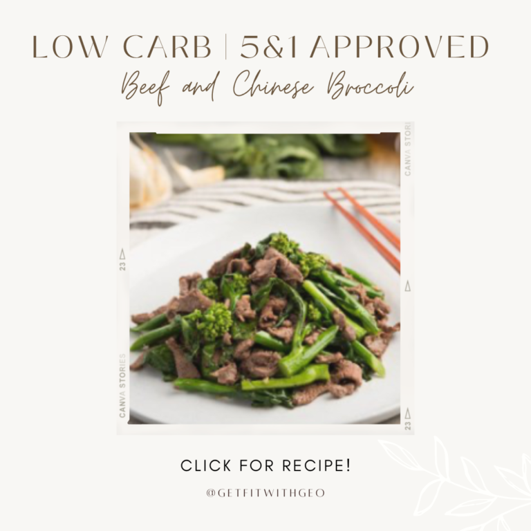 Lean and Green Entree | Beef and Chinese Broccoli